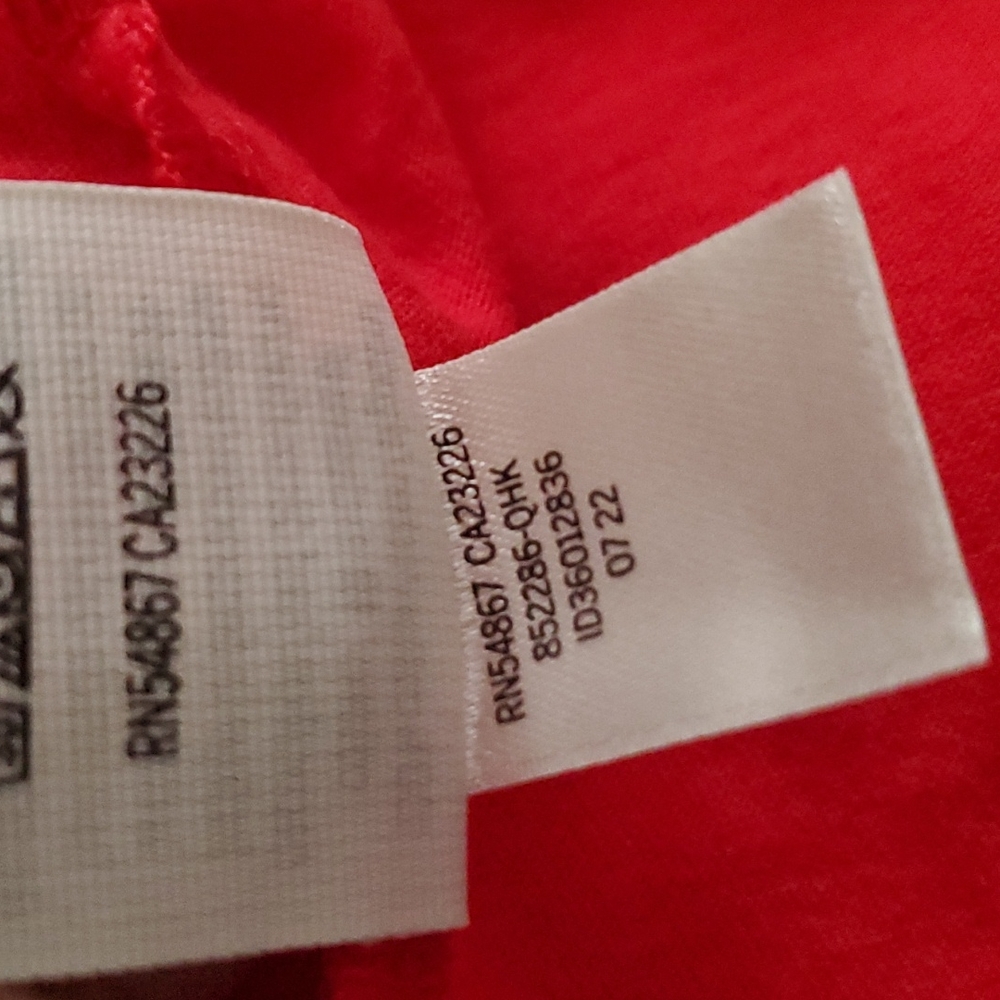 Pink Victoria's Secret Women's Ringer Tee Shirt Top Red Size XL/XG/EG/170/112A - Picture 7 of 7